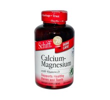 Schiff Natural calcio magnesio con vitamina D (100 cápsulas)