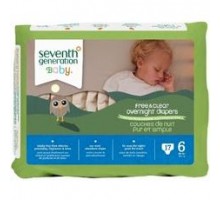 Seventh Generation Baby Overnight Diapers Stage 6 (4x17 Ct)